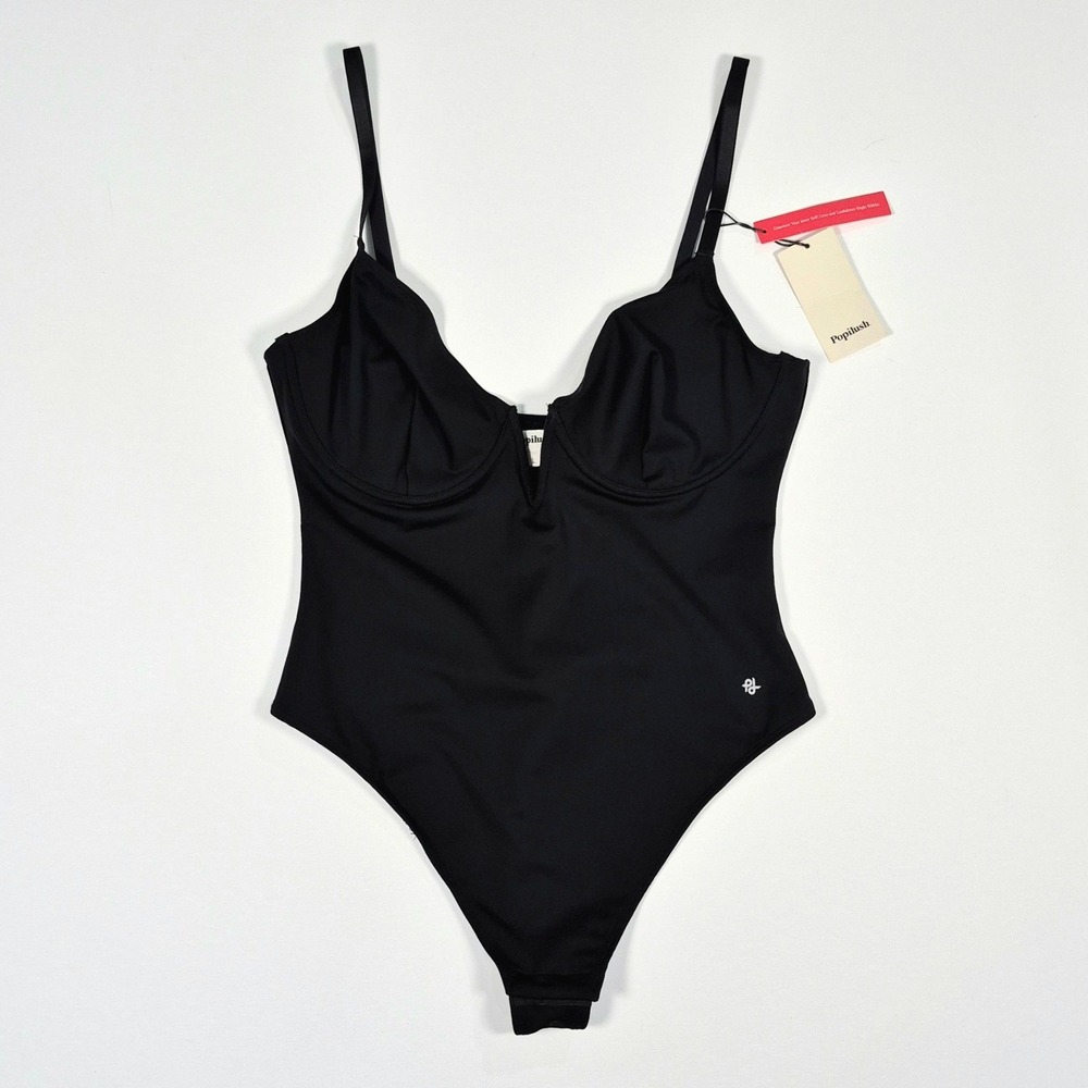 Popilush Shapewear Bodysuit for Women Tummy Control Large